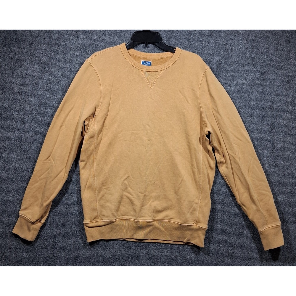 Y2K J. Crew‎ Garment-dyed french terry crewneck sweatshirt Camel  Mens MT